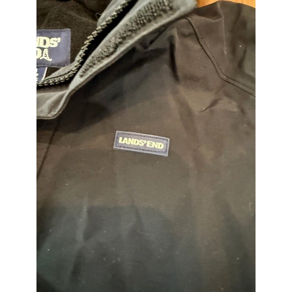 Lands End Grow A-longs Snow & Ski Snowboard Black Pants Jacket Set Medium 10 12 - Picture 5 of 16